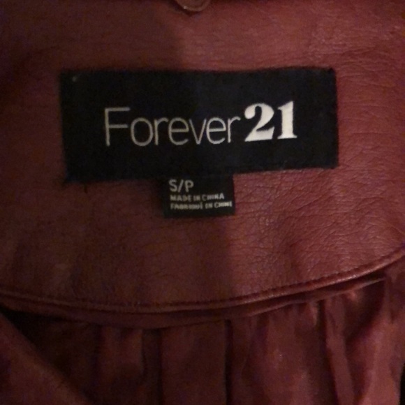 Super cute red leather jacket. - Picture 2 of 2